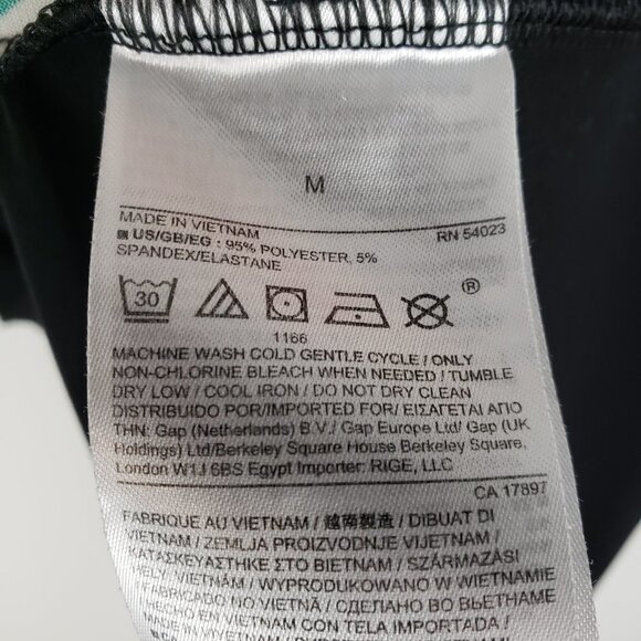 Banana Republic Factory Tank Dress Black Yellow Blue Gradient Womens Size Medium - Picture 6 of 6